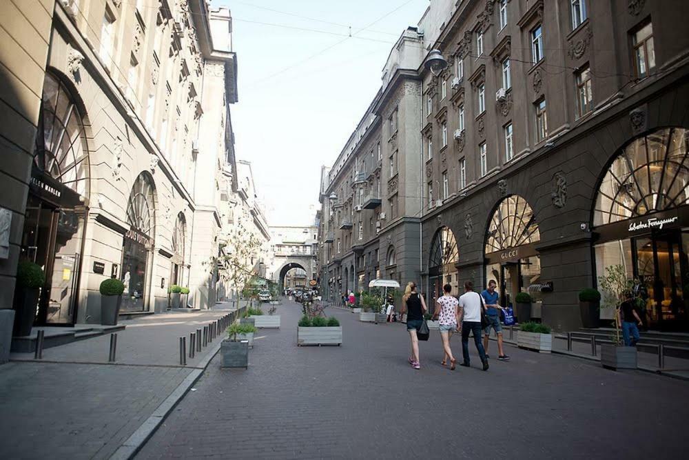 Independence Square - Khreschatyk. View On Independence Sq. Fountains Kiev Bagian luar foto